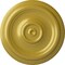 Ekena Millwork Traditional Ceiling Medallion (Fits Canopies up to 2 3/4"), Hand-Painted Rich Gold, 12"OD x 1"P CM12TRRGS - alternate 1